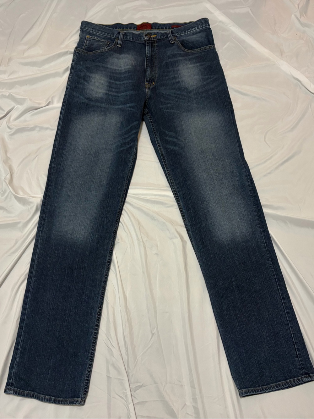 The Foundry Supply Co. Men's Straight-Leg Jeans - Dark Blue Wash 38x36